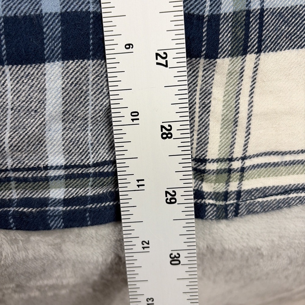 GAP Shirt Women's L Blue Plaid Long Sleeve Button Down Relaxed Fit Flannel NWT - Picture 11 of 11